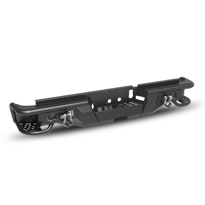 WOLFSTORM Rear Bumper for 2019-2024 Dodge Ram 2500, a set of 4 Inch LED Lights and a set of D-Rings Included