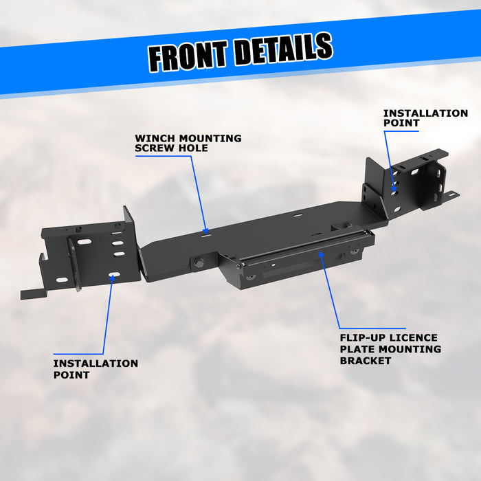 WOLFSTORM Front Bumper for 2024 2025 Toyota Tacoma