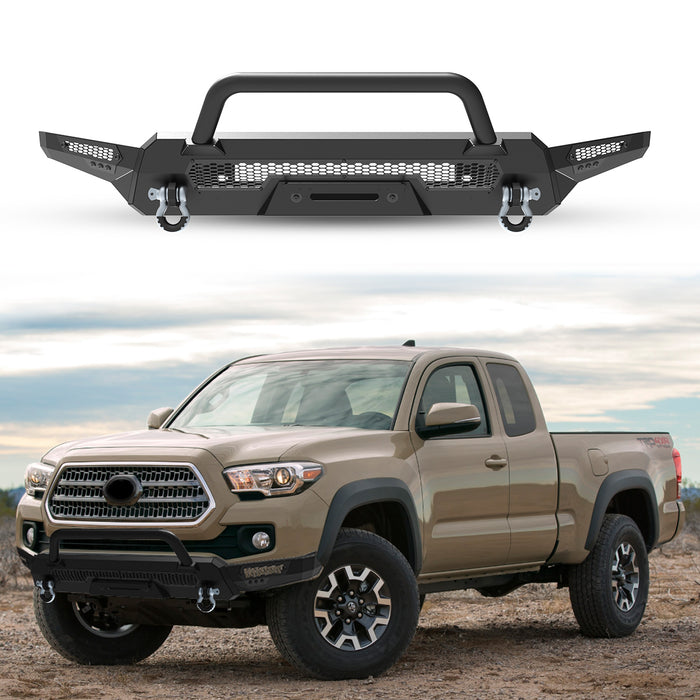 Parachoques delantero WOLFSTORM compatible con Toyota Tacoma 2016-2023.