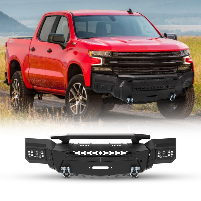 WOLFSTORM Front Bumper for 2019-2021 Chevy Silverado 1500 Pickup Truck