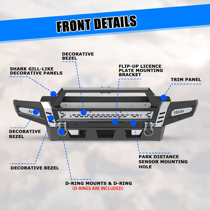 WOLFSTORM Front Bumper for 2017-2022 Ford F-250 F-350