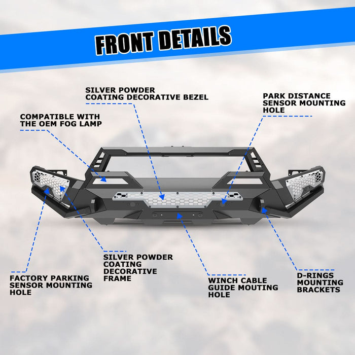 WOLFSTORM Front Bumper for 2024 2025 Toyota Tacoma