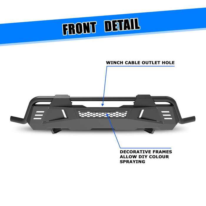 WOLFSTORM Front Bumper for 2024 2025 Toyota Tacoma(D-RINGS ARE NOT INCLUDED)