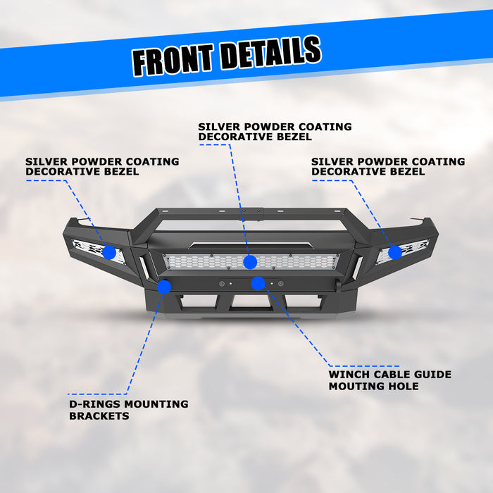 WOLFSTORM Front Bumper for 2005-2015 Toyota Tacoma