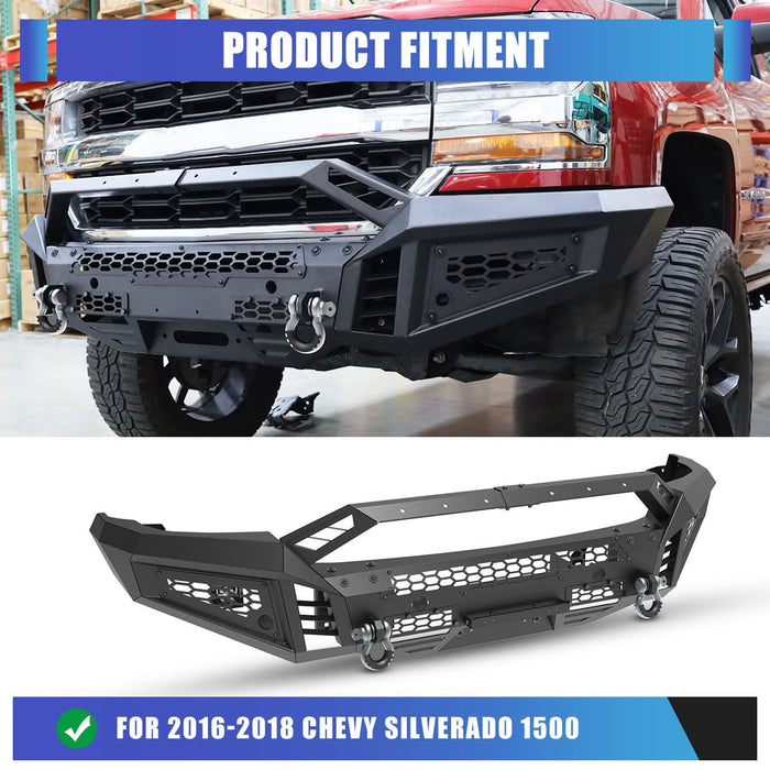 WOLFSTORM Front Bumper for 2016-2018 Chevy Silverado 1500