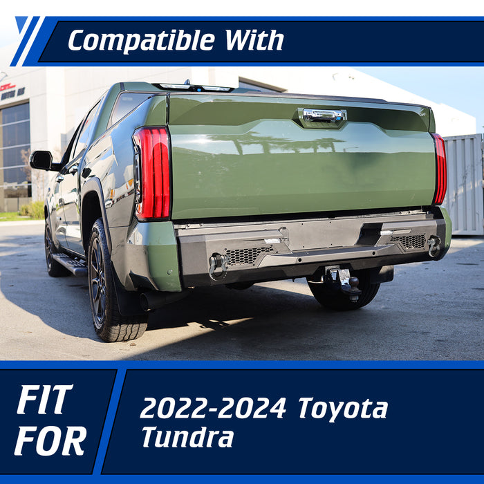 WOLFSTORM Rear Bumper for 2022-2024 Toyota Tundra