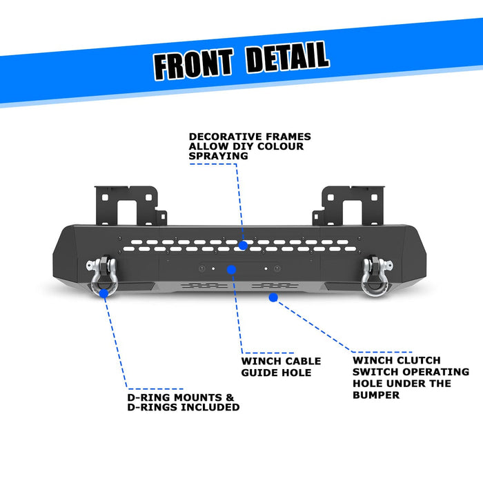 WOLFSTORM Front Bumper for 2020-2024 Chevy Silverado 2500/3500/2500 HD/3500 HD