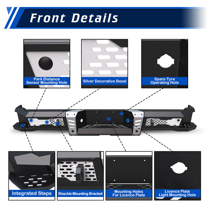 WOLFSTORM Rear Bumper for 2006-2014 Ford F-150