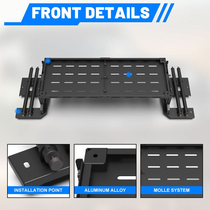 WOLFSTORM Cargo Rack Basket for 2018-2024 Jeep Wrangler JL 4-Door