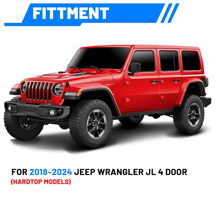 WOLFSTORM Cargo Rack Basket for 2018-2024 Jeep Wrangler JL 4-Door