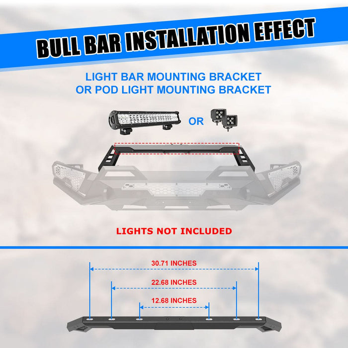 WOLFSTORM Front Bumper for 2024 2025 Toyota Tacoma