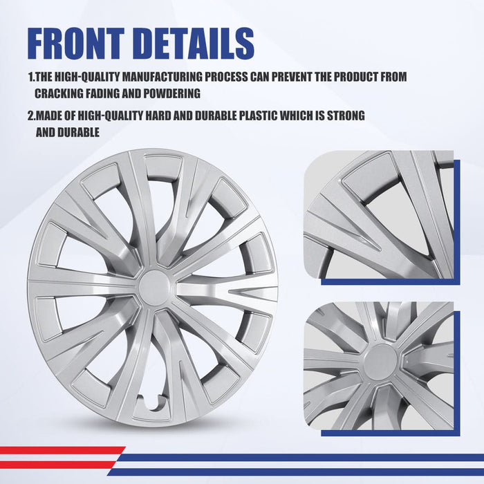 WOLFSTORM 4-Pack/1-Pack 16 Inch Wheel Rim Cover Hubcaps for 2018-2024 Toyota Camry