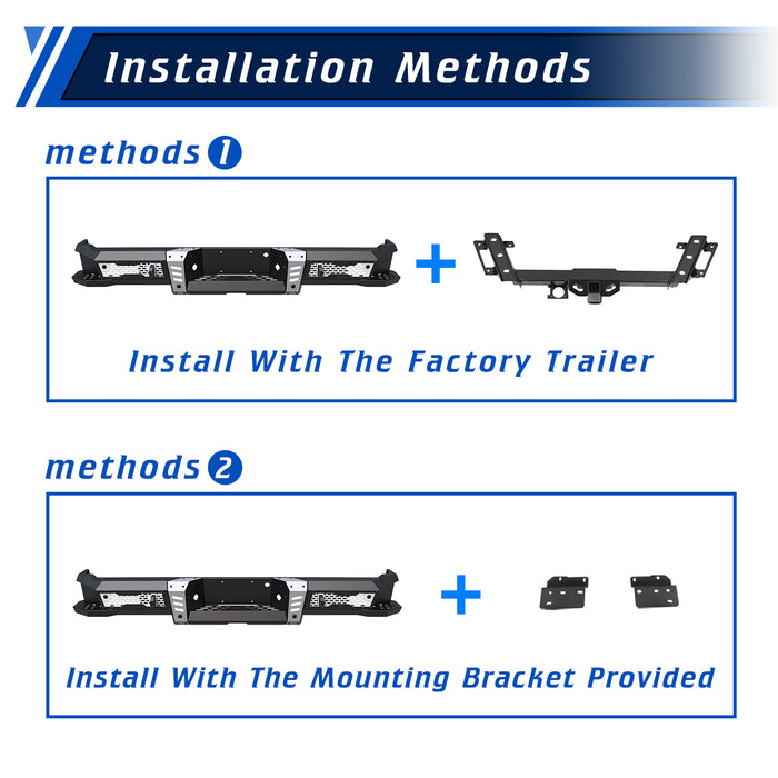 WOLFSTORM Rear Bumper for 2006-2014 Ford F-150