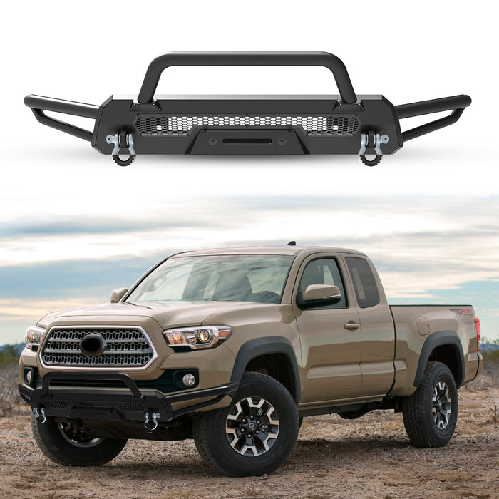 Parachoques delantero WOLFSTORM compatible con Toyota Tacoma 2016-2023.