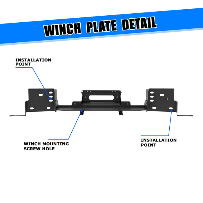 WOLFSTORM Front Bumper for 2024 2025 Toyota Tacoma(D-RINGS ARE NOT INCLUDED)