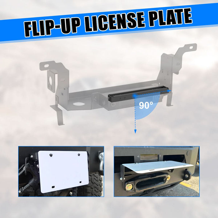 WOLFSTORM Front Hidden Winch Plate for 2016-2018 Chevy Silverado 1500