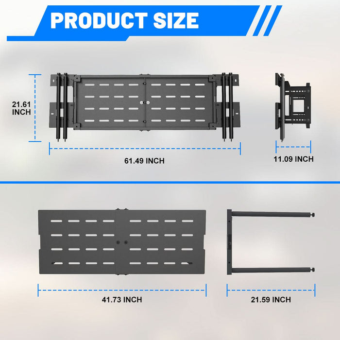 WOLFSTORM Cargo Rack Basket for 2018-2024 Jeep Wrangler JL 4-Door