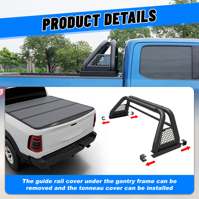 WOLFSTORM Universal Adjustable Sport Chase Rack Roll Bar for Pickup Truck