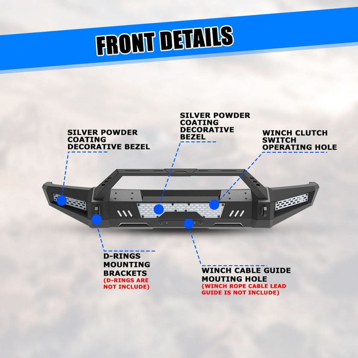 WOLFSTORM Offroad Front Bumper For Ford F-150 2015-2017(Excluding Raptor)