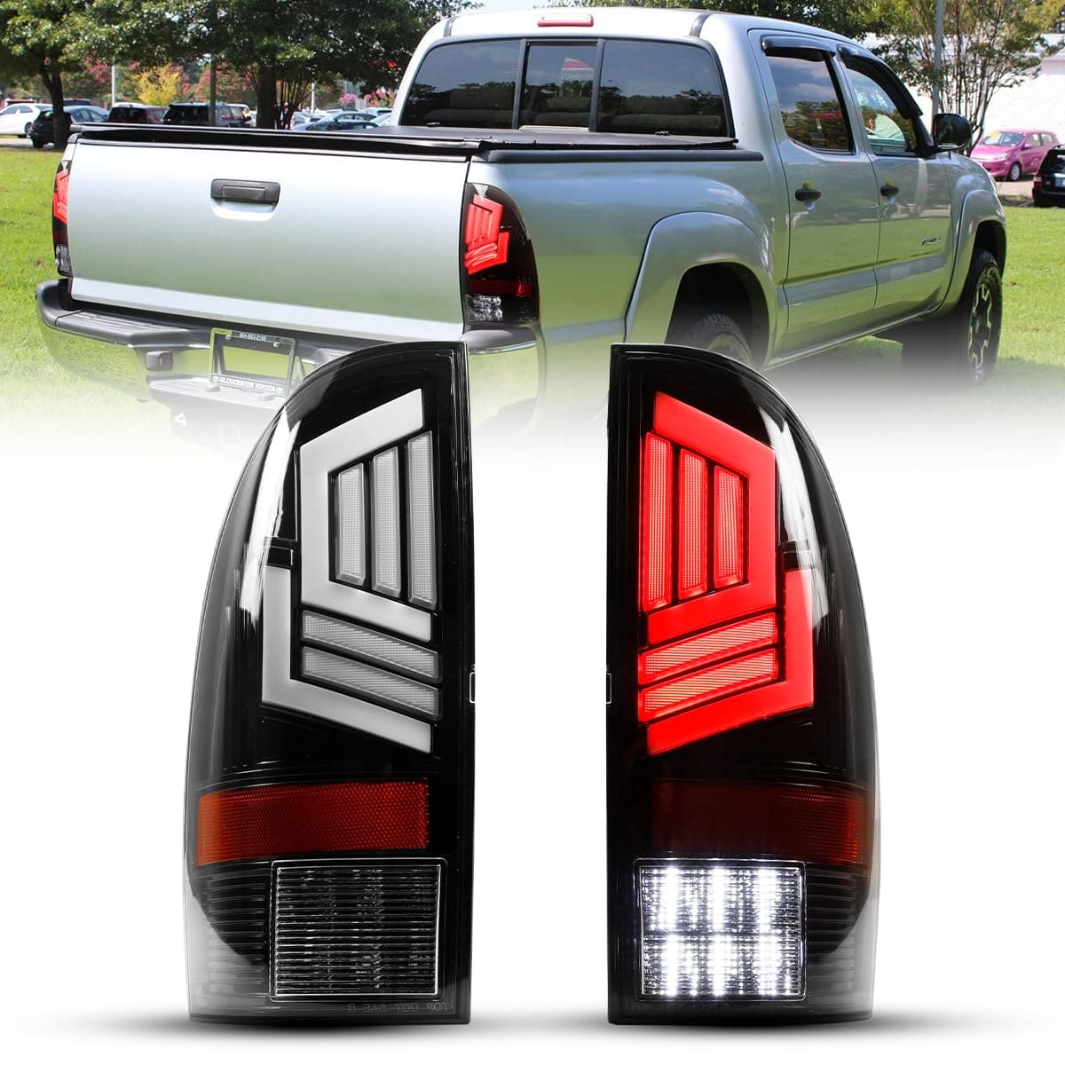 WOLFSTORM LED Tail Light Compatible with 2005-2015 Toyota
