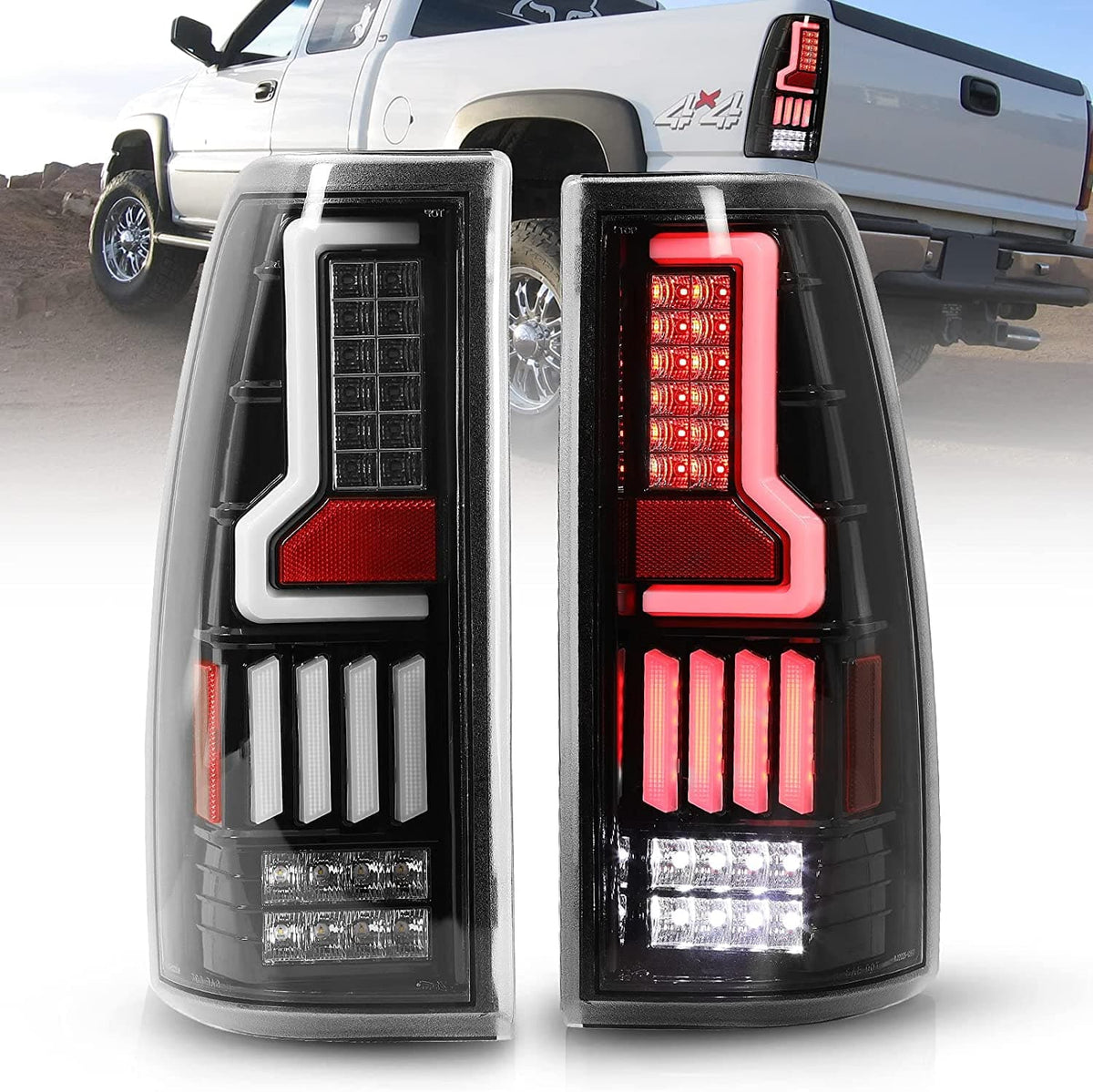 WOLFSTORM LED Tail Lights for 1999-2006 Chevy Silverado 1500