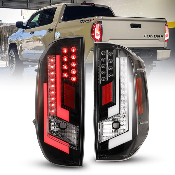 WOLFSTORM LED Tail Light Assembly for 2014-2021 Toyota Tundra, 3D DRL